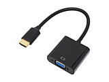 映像変換アダプタ [HDMI オス→メス VGA]  ブラック AMC-HDVGA-V ［HDMI⇔VGA］
