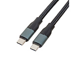 USB-C �� USB-C�P�[�u�� [�f�� /�[�d /�]�� /1.0m /PD100W /USB3.2 Gen2]  �u���b�N U32CC-MM10P10M �mUSB-C �� USB-C�n