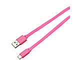 タイプCフラットケーブル1.0m　PK BUSACF100PK 【864】
