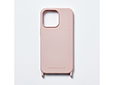 iPhone 15 Pro Max �i6.7�C���`�j�P�[�X�p �X�g���b�v�z�[���t�� �V���R���P�[�X PHONECKLACE �p�E�_�[�s���N PN25611i15PM