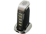 Desktop AC USB-A×5/Type-C×1ポート  AC充電器 8.0A  ブラック IACC1U580SIBK ［6ポート］