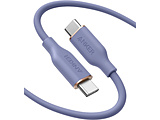 Anker PowerLine III Flow USB-C & USB-C ケーブル (1.8m ラベンダーグレイ) purple A85530Q1  ラベンダーグレー  ［約1.8m /USB Power Delivery対応］
