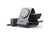 Anker 737 MagGo Charger �i3-in-1 Station�j  �O���[ B25995A1 �m�}���`�^ /Qi�Ή��n �y864�z