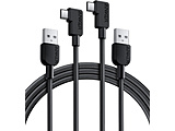 Anker USB-C  USB-A P[u (LAϋviC) 1.8m  2{Zbg  ubN B81J6011