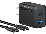 Anker Charger (20WA2-Port) with USB-C  USB-C P[u  ubN B2348N11 mUSB Power DeliveryΉ /2|[g /20Wn