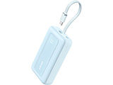 モバイルバッテリー Zolo Power Bank (10000mAh、30W、Built-In USB-Cケーブル)  ブルー A1688032 ［USB Power Delivery対応］