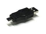 USB���p�ϊ��A�_�v�^ [USB-A �I�X�|�I�X micro USB]  �u���b�N SUAM-MCMB
