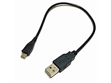 USB-A ⇔ micro USBケーブル [充電 /転送]  ブラック SU2-MC30NB ［0.3m］