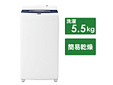 换流器洗衣机白JW-UD55B(W)[在洗衣5.5kg/简易干燥(送风功能)/上开]
