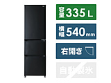 [包含标准安装费用] 冰箱SLIMORE(扒手更)木炭黑色JR-CV34B(K)[宽54cm/335L/3门/右差别类型/2023年]