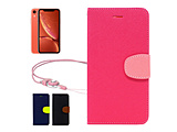 iPhone XR 2WAY�X�g���b�v�t �蒠�^  �s���N�X�g���x���[ APIPXRPI