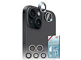 iPhone15 �J���������Y �L���L�� ���C���X�g�[�� �K���X �ی�t�B����  �u���b�N APIP15RC2BGL �y864�z