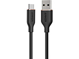 Anker USB-C �� USB-A �P�[�u�� (Flow) 0.9m �u���b�N A85G1N11   A85G1N11 �mUSB-A �� USB-C�n �y864�z
