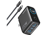 �}���[�d�� Anker Charger (100W 3Ports) with USB-C & USB-C�P�[�u��  �_�[�N�O���[ B121BNZ1 �mUSB Power Delivery�Ή� /3�|�[�g�n