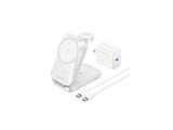Anker Prime Wireless Charging Station (3-in-1, MagGo, AirCool, Foldable) Anker Prime �z���C�g B25N1N22 �m�X�^���h�^ /Qi2 25W�Ή��n