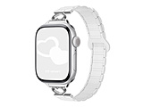 APPLE WATCH 1-11/SE1-3 38/40/41/42(10-11)MM �n�[�g�f�U�C���}�O�l�b�g���V���R���o���h GAACAL �z���C�g  �z���C�g W00606WA
