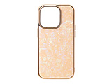 iPhone 14 Pro 6.1C` Glass Shell Case coral pink UNI-CSIP22MP-0GSCP