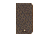 MICHAEL KORS - Folio Case Edge Corting with Tassel Charm for iPhone 13 Pro Max [ Brown/Camel ]
