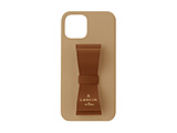 LANVIN en Bleu - Slim Wrap Case Stand & Ring Ribbon 2-Tone for iPhone 13 Pro Max [ Retro Red/Terracotta ]