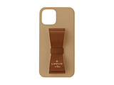 LANVIN en Bleu - Slim Wrap Case Stand & Ring Ribbon 2-Tone for iPhone 13 mini [ Retro Red/Terracotta ]