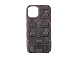 LANVIN COLLECTION - Shell Case Signature with Neck Strap for iPhone 13 [ Black ]