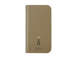 Folio Case for iPhone 15 Pro ELLE Greige ELGRIFLIP2361P �y864�z