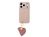 LANVIN en Bleu - Slim Wrap Case with Heart Mirror Charm for iPhone 17 Pro