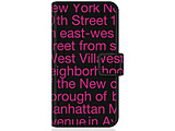 CaseMarket SH-M16 �X�����蒠�^�P�[�X New York Typography - �s���N �X���� �_�C�A���[