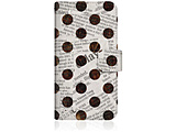 CaseMarket iPhone 15 Pro �X�����蒠�^�P�[�X Newspaper Dot �r���e�[�W �z���C�g �N���V�b�N   iPhone15Pro-BCM2S2550-78