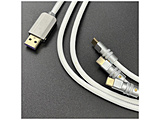 }EX/L[{[hP[u [USB-C3  USB-A(PC) /1.5m] Rabbit × Frog Trident Link Cable zCg RB-FG-TLINK-CABLE-WH
