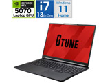 P6I7G70BC2213H �Q�[�~���O�m�[�g�p�\�R�� G TUNE 16(RTX 5070) �u���b�N �m16.0�^ /Windows11 Home /intel Core i7 /�������F32GB /SSD�F2TB /���{��ŃL�[�{�[�h�n