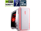 DGI7G6T8BC21U2NH3W �Q�[�~���O�f�X�N�g�b�v�p�\�R�� G TUNE(RTX 5060 Ti ) �z���C�g �mWindows11 Home /intel Core Ultra 7 /�������F32GB /SSD�F1TB /Office�\�t�g�����n