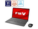 ノートパソコン LIFEBOOK AH77/G2 ブライトブラック FMVA77G2B ［15.6型 /Windows11 Home /intel Core i7 /メモリ：16GB /SSD：512GB /Office HomeandBusiness /日本語版キーボード /2022年夏モデル］
