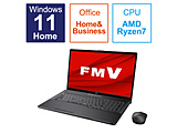 ノートパソコン FMV LIFEBOOK NH77/H1 ブライトブラック FMVN77H1B ［17.3型 /Windows11 Home /AMD Ryzen 7 /メモリ：8GB /SSD：512GB /Office HomeandBusiness /日本語版キーボード /2023年1月モデル］