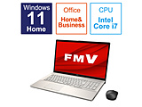 ノートパソコン FMV LIFEBOOK NH90/H1 シャンパンゴールド FMVN90H1G ［17.3型 /Windows11 Home /intel Core i7 /メモリ：16GB /SSD：512GB /Office HomeandBusiness /日本語版キーボード /2023年1月モデル］