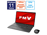 ノートパソコン FMV LIFEBOOK AH77/H2 ブライトブラック FMVA77H2B ［15.6型 /Windows11 Home /intel Core i7 /メモリ：16GB /SSD：512GB /Office HomeandBusiness /日本語版キーボード /2023年6月モデル］