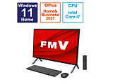 FMVF90H2B台式电脑FMV ESPRIMO FH90/H2(电视功能)黑色[27型/intel Core i7/存储器:16GB/HDD:1TB/SSD:512GB/2023一年7月型号]