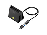 ڐG^ICJ[h[_[ USB-C{USB-Aڑ X^h^}` (Mac/Windows11Ή) ubN SD-MYC02-B m}Cio[J[hΉn