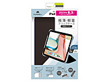 iPad mini�iA17 Pro / ��6����j�p  FLIP SHELL �w�ʃN���A �t���b�v�V�F���P�[�X  �u���b�N TR-IPD248-FS-SMBK