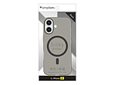 iPhone 16 [Silky Armor] MagSafe�Ή� �V���L�[�^�b�`�P�[�X  �}�b�g�N���A�u���b�N TR-IP24M2-SA-CLBK