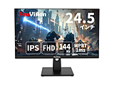 EW-FSID25BF0B �Q�[�~���O���j�^�[ �X�^���_�[�h�V���[�Y �u���b�N �m24.5�^ /�t��HD(1920×1080) /���C�h /144Hz�n