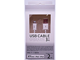 �yMFI�F�؁zLightning��USB-A�@�X�^���_�[�g�P�[�u���@2m�@�ʐM�E�[�d  �z���C�g UDM-L200W