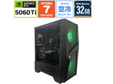 R7B65506TPM �Q�[�~���O�f�X�N�g�b�v�p�\�R�� (RTX 5060Ti)  �m���j�^�[���� /Windows11 Home /AMD Ryzen7 /�������F32GB /SSD�F1TB /2025�N11�����f���n �ysof001�z