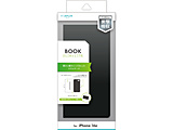 iPhone 16e 薄型・軽量PUレザー手帳ケース 「BOOK SLIM＆LITE」  ブラック LN-ISS24BSLBK