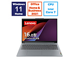 m[gp\R IdeaPad Slim 3i Gen 9 A[NeBbNO[ 83E70031JP m16.0^ /Windows11 Home /intel Core 7 /F16GB /SSDF512GB /Office HomeandBusiness /{ŃL[{[h /2024N6fn ysof001z