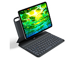 11�C���` iPad�iA16�j�A10.9�C���` iPad�i��10����j�p �L�[�{�[�h�t���P�[�X AirSlim Folio �u���b�N/�O���[ EW-BK033-02-BKGY