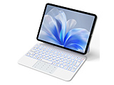 11�C���`iPad Air�iM3/M2�j�A10.9�C���` iPad Air�i��5/4����j�A11�C���` iPad Pro�i��4/3/2/1����j�p �L�[�{�[�h�t���P�[�X SmartPad Folio Premium �z���C�g EW-BK908-WH