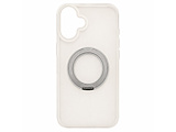 �K���X�U�����C iPhone 16�p 360°���݃����O�P�[�X �K���X�U�����C �z���C�g GZ-IPCS16-WH