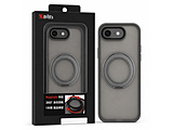 �K���X�U�����C iPhone 16e�p 360°���݃����O�P�[�X �K���X�U�����C �O���[ GZ-IPCS16E-GL