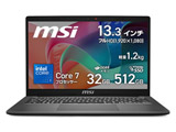 �m�[�g�p�\�R��  �v���`�i�O���C MODERN-13-F1MOG-5589JP �m13.3�^ /Windows11 Home /intel Core 7 /�������F32GB /SSD�F512GB /���{��ŃL�[�{�[�h /2025�N12�����f���n